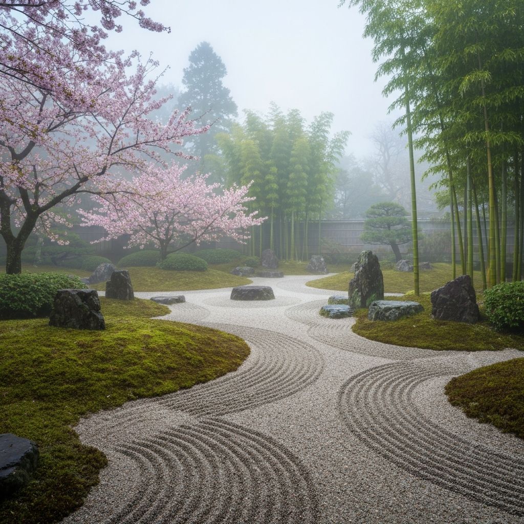 Traditional natural landscape reflecting Eastern philosophical approaches to harmony